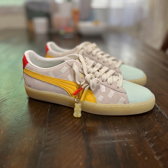 Puma Shoes - Puma + Haribo Gummies Colorful Sneaker Collaboration with suede confetti print